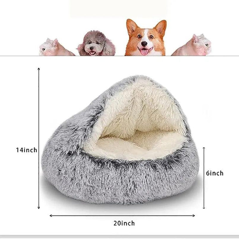 Soft Plush Pet Bed - HeyBless