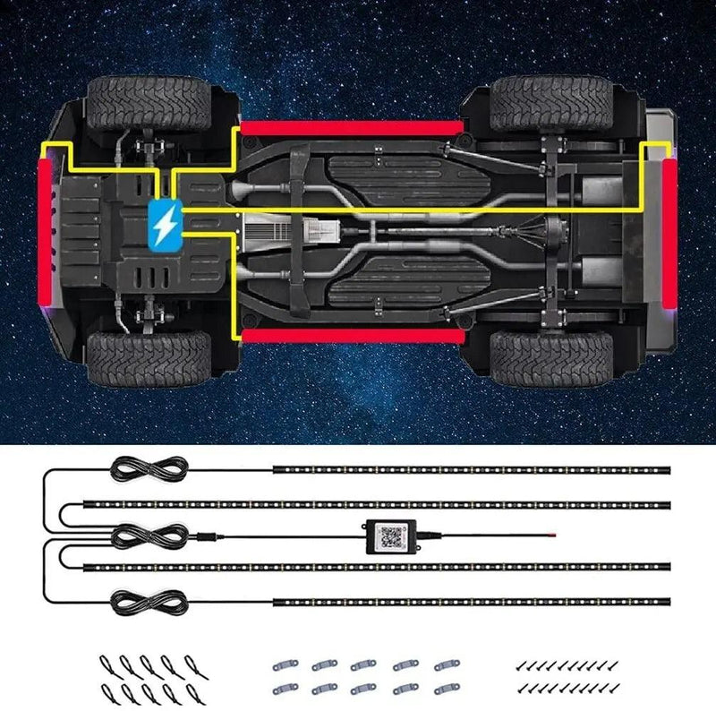 RGB LED For Car Bottom - HeyBless