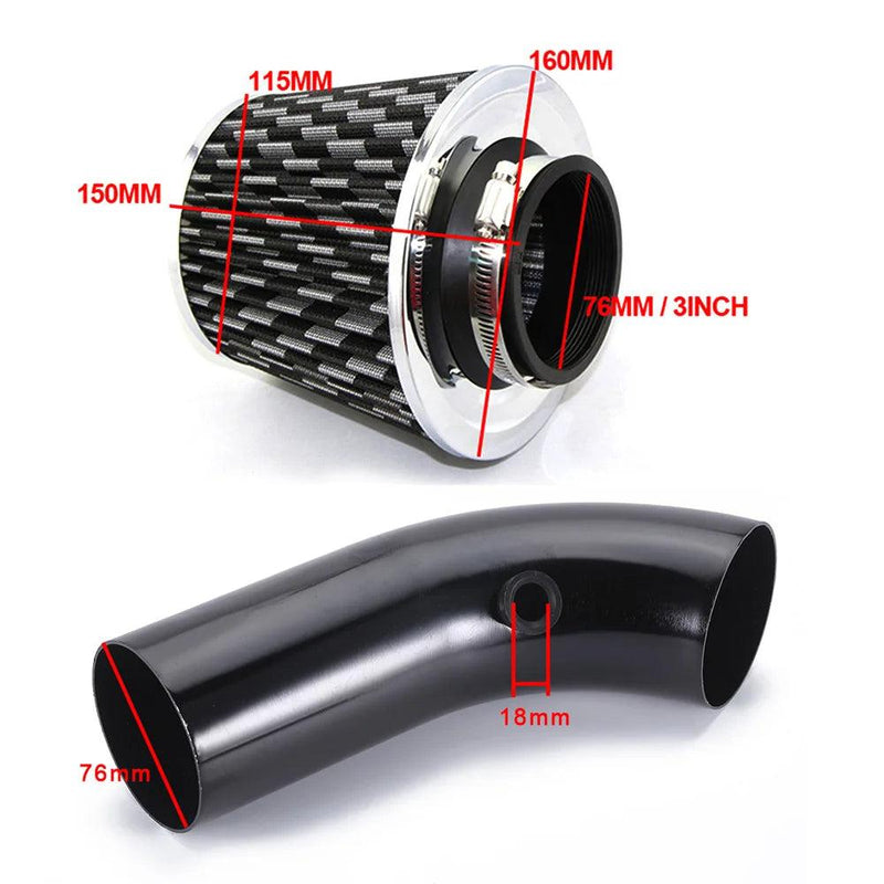 Air Filter With Aluminum Intake Tube - HeyBless