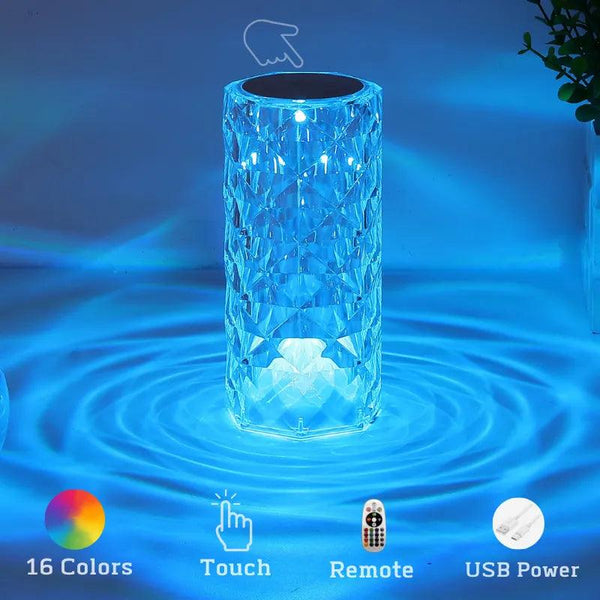 LED Crystal Table Lamp - HeyBless